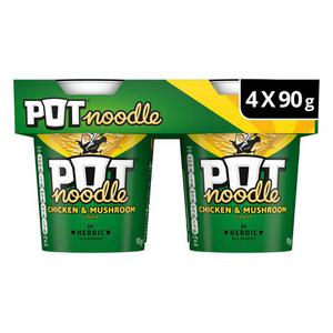 Pot Noodle Chicken & Mushroom 4 X 90G