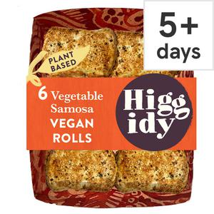 Higgidy Vegetable Samosa Vegan Rolls 160G