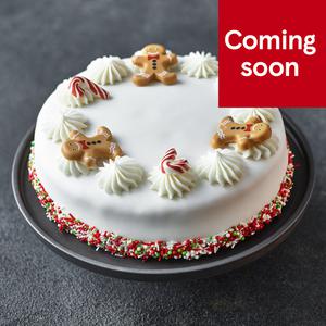 Tesco A Very Merry Go Round Christmas Cake Serves 18