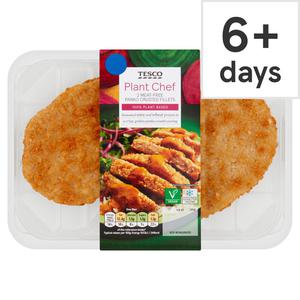 Tesco Plant Chef 2 Meat Free Panko Crusted Fillets 250G