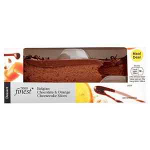 Tesco Finest Chocolate & Orange Cheesecake Slices 180G