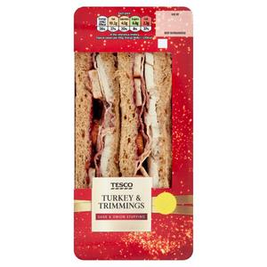 Tesco Turkey & Trimmings Sandwich