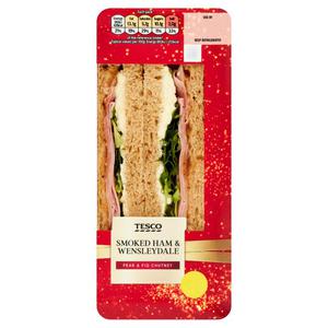 Tesco Smoked Ham & Wensleydale Sandwich