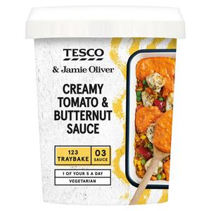 Tesco & Jamie Oliver Creamy Tomato & Butternut Sauce 500G