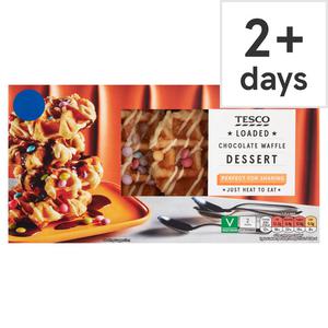 Tesco Loaded Waffle Dessert 220G