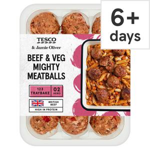 Tesco & Jamie Oliver Beef & Vegetable Might Meatballs 350G