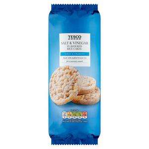 Tesco Salt & Vinegar Rice Cakes 130G