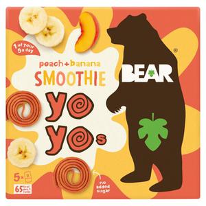 Bear Smoothie Fruit Yoyo Peach & Banana 5 X 20G