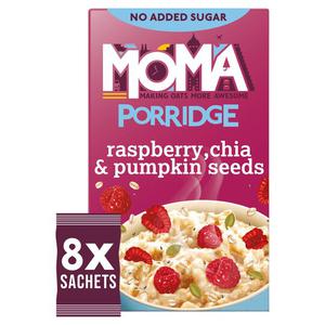 Moma Jumbo Porridge Raspberry Chia & Pumpkin Seeds 8X35g