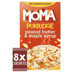 Moma Jumbo Porridge Peanut Butter & Maple Syrup Sachets 8X35g