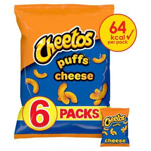 Cheetos Cheese Puffs Snack 6 X 13G