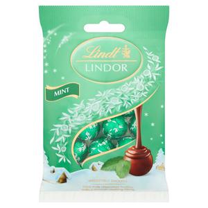 Lindt Lindor Mint Mini Milk Chocolate Truffles 80G