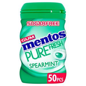 Mentos Gum Spearmint 50Pc Btl100g