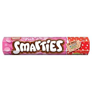 Smarties Pink Milk Orange Chocolate Giant Tube 120G