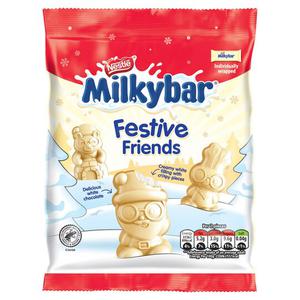 Milkybar White Chocolate Festive Friends Bag 57G