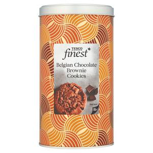 Tesco Finest Belgian Chocolate Brownie Cookies 200G