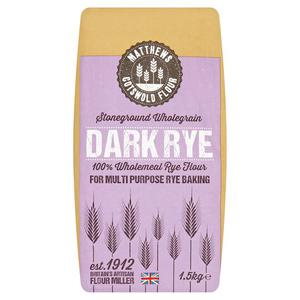 Matthews Flour Stone Ground Dark Rye Flour 1.5Kg