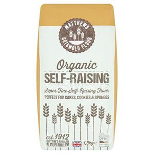 Matthews Flour Organic Super Fine Self Raising Flour 1.5Kg