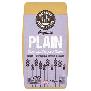 Matthews Flour Organic Plain Fine Flour 1.5Kg