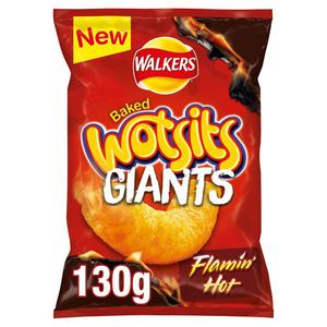 Walkers Wotsits Giants Flamin' Hot Snacks 130G