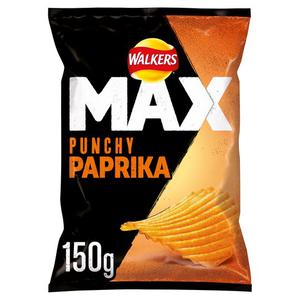 Walkers Max Paprika Crisps 150G