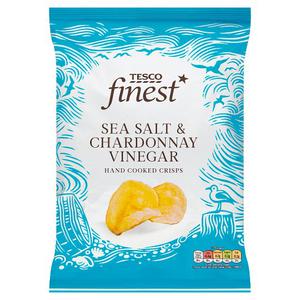 Tesco Finest Sea Salt Chardonnay Vinegar Crisps 150G