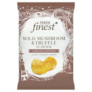 Tesco Finest Wild Mushroom & Truffle Flavoured Crisps 150G