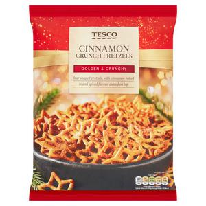 Tesco Cinnamon Biscuit Crunch Pretzels 200G