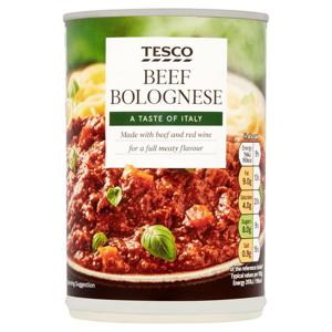 Tesco Beef Bolognese 400G