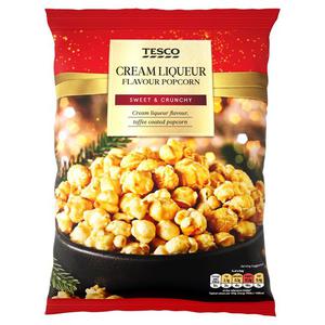 Tesco Cream Liqueur Flavour Popcorn 200G