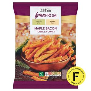 Tesco Free From Maple & Bacon Tortilla Rolls 150G