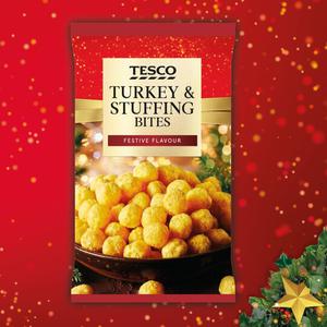 Tesco Turkey & Stuffing Bites 300G