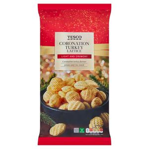 Tesco Coronation Turkey Lattice Potato & Rice Snack 125G