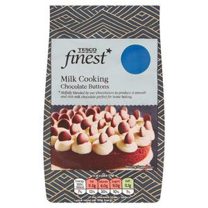 Tesco Finest Cooking Milk Chocolate Buttons 100G