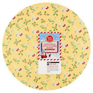 Create A Cake Christmas 10Inch Cake Board Gold