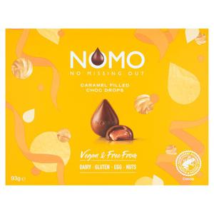 Nomo Caramel Filled Chocolate Drops 93G