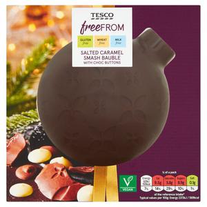 Tesco Free From Salted Caramel Smash Bauble 158G