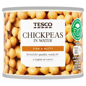 Tesco Chickpea In Water 210G