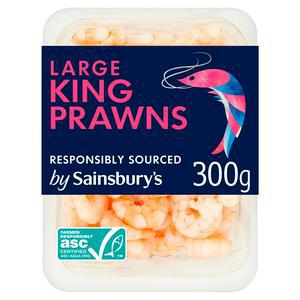 Sainsbury's Large King Prawns 300g