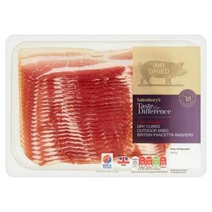 Sainsbury's Dry Cure Oak Smoked British Pancetta, Taste the Difference 180g