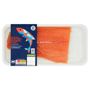 Sainsbury's Boneless Scottish Salmon Fillet 600g