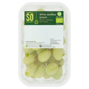 Sainsbury's White Grapes, SO Organic 400g