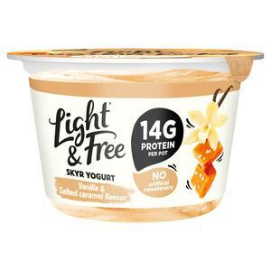 Light & Free Protein Yogurt Vanilla & Salted Caramel Flavour 150g