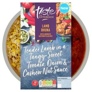 Sainsbury's Lamb Bhuna & Saffron Pilau Rice, Taste the Difference 400g (Serves 1)