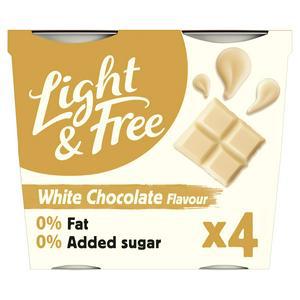 Light & Free Greek Style Yogurt Wow White Chocolate Flavour 4x115g