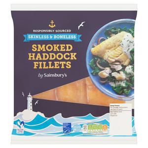 Sainsbury's Smoked Haddock Fillets 400g