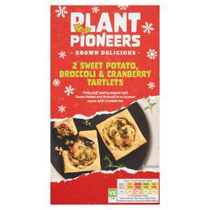 Plant Pioneers Sweet Potato, Broccoli & Cranberry Tartlets x2 220g