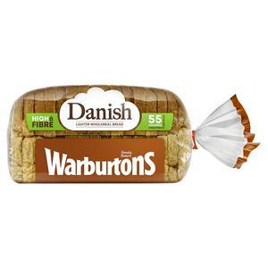 Warburtons Danish Lighter Wholemeal Bread 400g