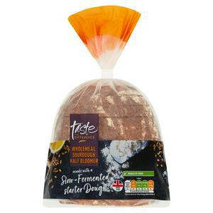 Sainsbury's Wholemeal Sourdough Half Bloomer, Taste the Difference 400g