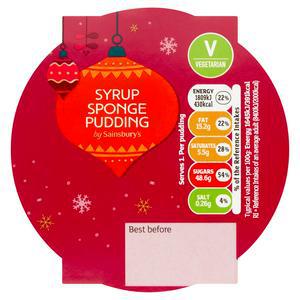 Sainsbury's Syrup Sponge Pudding 110g